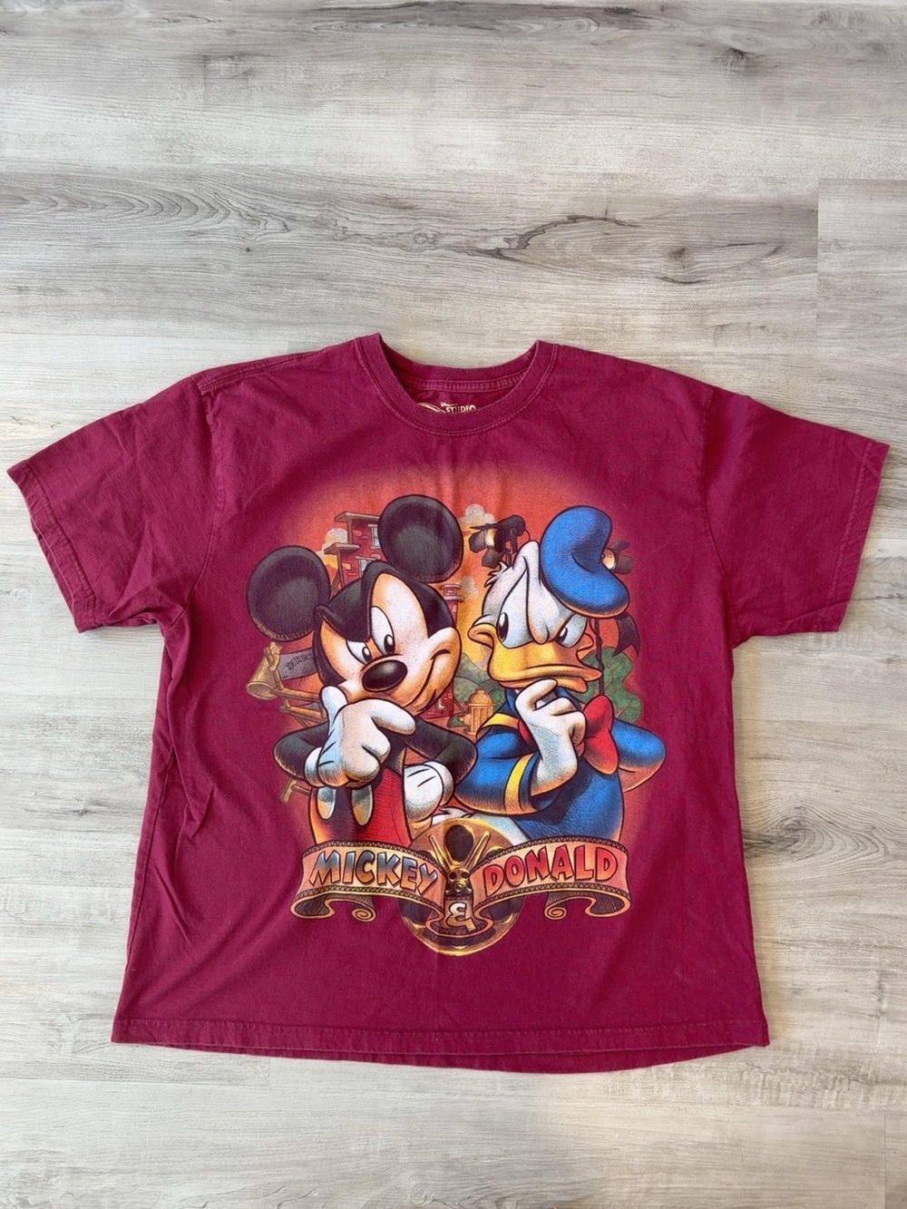 Disney Store Studio Collection Mickey Donald Graphic T-Shirt XL